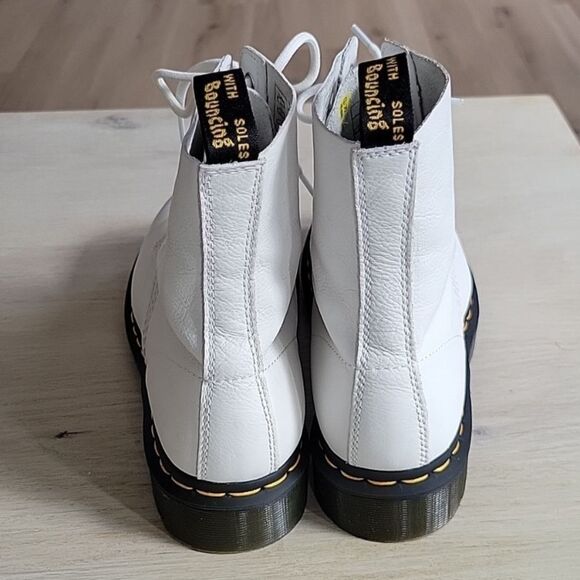 Dr. Martens White Heeled Boots - Picture 11 of 15